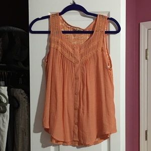 Loose delicate tank blouse.